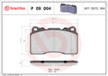 set placute frana,frana disc P 09 004 BREMBO