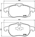set placute frana,frana disc P 10 011 BREMBO