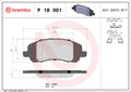 set placute frana,frana disc P 18 001 BREMBO
