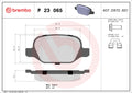 set placute frana,frana disc P 23 065 BREMBO