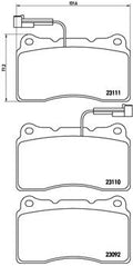 set placute frana,frana disc P 23 078 BREMBO