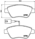 set placute frana,frana disc P 23 085 BREMBO