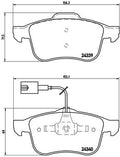set placute frana,frana disc P 23 103 BREMBO