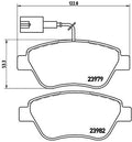 set placute frana,frana disc P 23 108 BREMBO