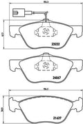 set placute frana,frana disc P 23 112 BREMBO