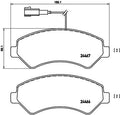 set placute frana,frana disc P 23 136 BREMBO
