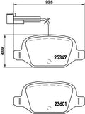 set placute frana,frana disc P 23 146 BREMBO