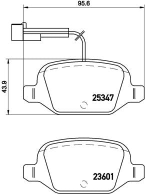 set placute frana,frana disc P 23 146 BREMBO