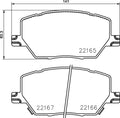 set placute frana,frana disc P 23 164 BREMBO