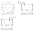 set placute frana,frana disc P 23 183 BREMBO