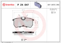 set placute frana,frana disc P 24 047 BREMBO