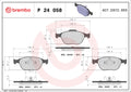set placute frana,frana disc P 24 058 BREMBO