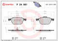 set placute frana,frana disc P 24 061 BREMBO