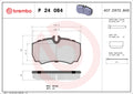 set placute frana,frana disc P 24 084 BREMBO