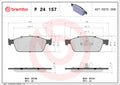 set placute frana,frana disc P 24 157 BREMBO