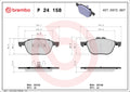 set placute frana,frana disc P 24 158 BREMBO