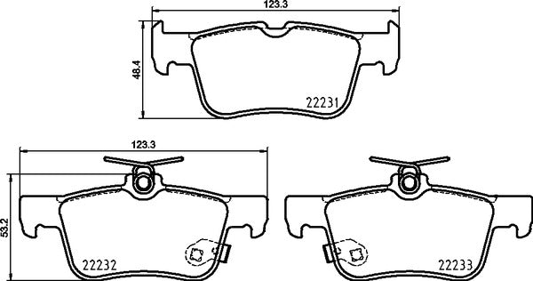 set placute frana,frana disc P 24 217 BREMBO