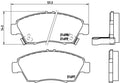 Set placute frana BREMBO P 28 024