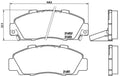 set placute frana,frana disc P 28 026 BREMBO