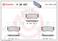 set placute frana,frana disc P 30 037 BREMBO