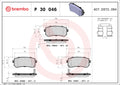set placute frana,frana disc P 30 046 BREMBO