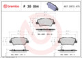 Set placute frana BREMBO P 30 054
