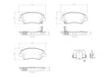 set placute frana,frana disc P 30 098 BREMBO