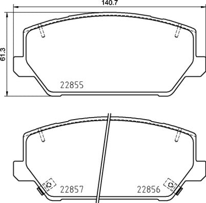 set placute frana,frana disc P 30 102 BREMBO