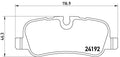 set placute frana,frana disc P 44 013 BREMBO