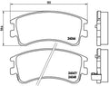 set placute frana,frana disc P 49 032 BREMBO