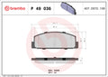 set placute frana,frana disc P 49 036 BREMBO