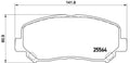 set placute frana,frana disc P 49 045 BREMBO