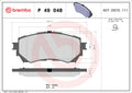 set placute frana,frana disc P 49 048 BREMBO