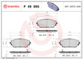 set placute frana,frana disc P 49 065 BREMBO