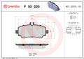 set placute frana,frana disc P 50 035 BREMBO