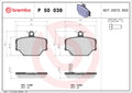 set placute frana,frana disc P 50 038 BREMBO