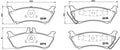set placute frana,frana disc P 50 044 BREMBO