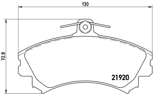 set placute frana,frana disc P 50 055 BREMBO