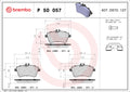 set placute frana,frana disc P 50 057 BREMBO