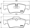 set placute frana,frana disc P 50 064 BREMBO