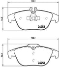 set placute frana,frana disc P 50 068 BREMBO