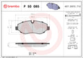 set placute frana,frana disc P 50 085 BREMBO