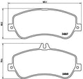 set placute frana,frana disc P 50 086 BREMBO