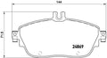 set placute frana,frana disc P 50 093 BREMBO