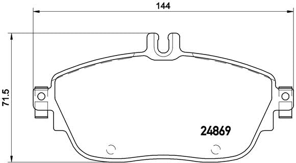set placute frana,frana disc P 50 093 BREMBO