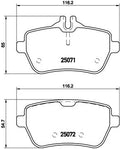 set placute frana,frana disc P 50 103 BREMBO