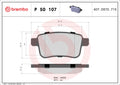 set placute frana,frana disc P 50 107 BREMBO