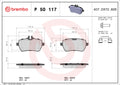 set placute frana,frana disc P 50 117 BREMBO