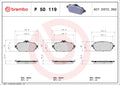 Set placute frana BREMBO P 50 119