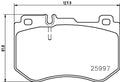 set placute frana,frana disc P 50 123 BREMBO